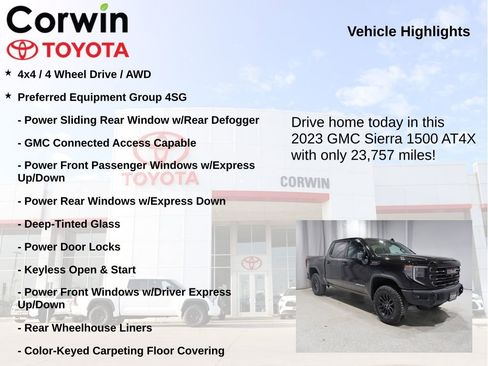 Used 2023 GMC Sierra 1500 AT4X AWD/4WD image 6
