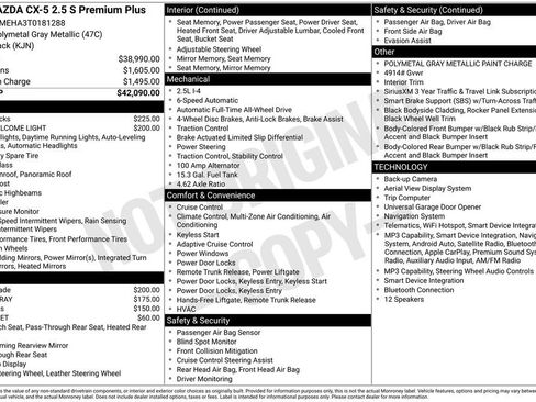 New 2026 MAZDA CX-5 2.5 S w/ Premium Plus Package AWD/4WD image 34