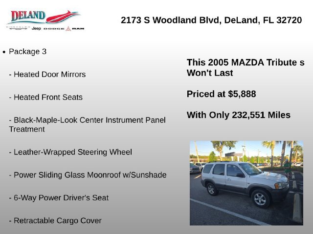 Used 2005 MAZDA Tribute s w/ Package 3 FWD image 2