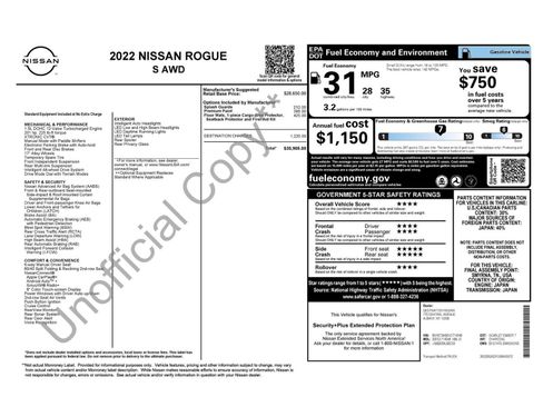 Used 2022 Nissan Rogue S image 92