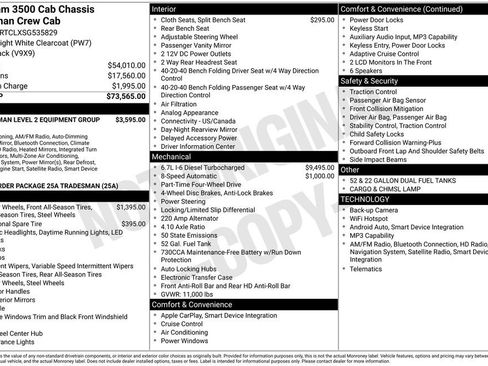 New 2025 RAM 3500 Tradesman image 3