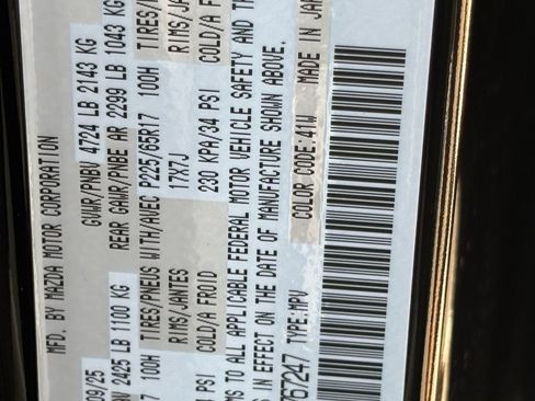 New 2025 MAZDA CX-5 AWD 2.5 S image 22