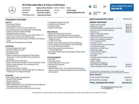 Used 2019 Mercedes-Benz A 220 image 3