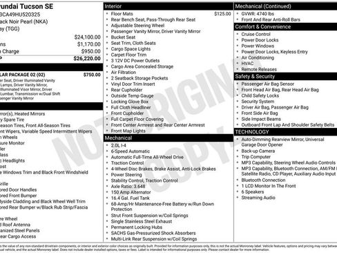 Used 2017 Hyundai Tucson SE w/ SE Popular Package 02 AWD/4WD image 27