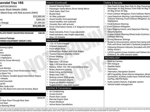 Used 2025 Chevrolet Trax RS FWD image 34
