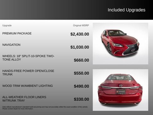 Used 2025 Lexus ES 350 w/ Premium Package FWD image 5