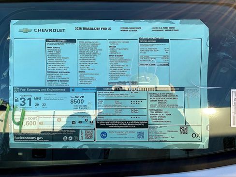 New 2026 Chevrolet TrailBlazer LS FWD image 13