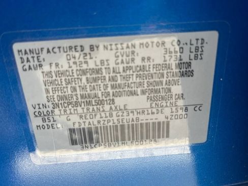 Certified 2021 Nissan Kicks S FWD image 8