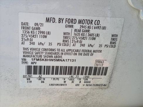 Used 2021 Ford Explorer Platinum AWD/4WD image 23