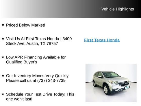 Used 2016 Honda CR-V EX-L image 9