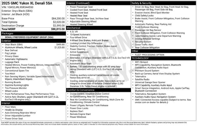 Used 2025 GMC Yukon XL Denali AWD/4WD image 20