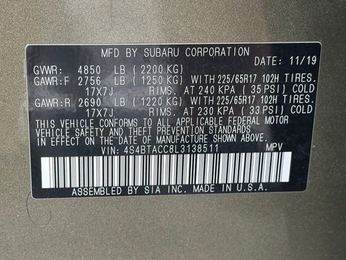 Used 2020 Subaru Outback Premium image 35