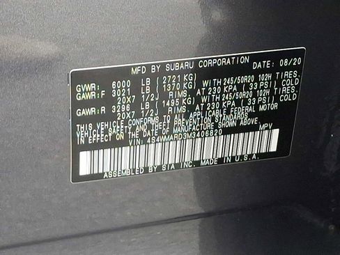 Used 2021 Subaru Ascent Touring w/ Popular Package #2A image 27