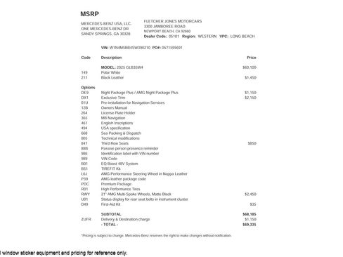 Used 2025 Mercedes-Benz GLB 35 AMG 4MATIC image 3