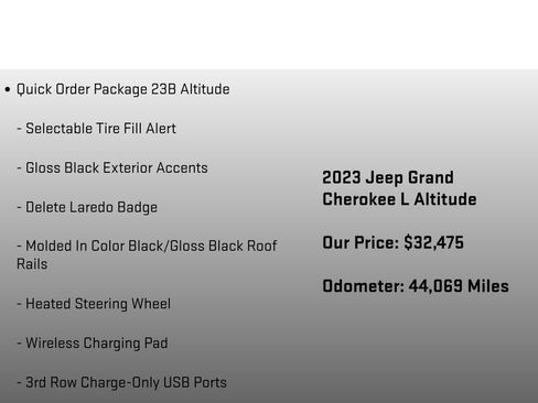 Used 2023 Jeep Grand Cherokee L Laredo AWD/4WD image 12