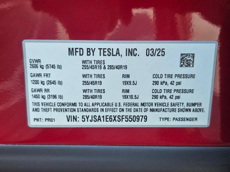 Used 2025 Tesla Model S Plaid AWD/4WD image 36