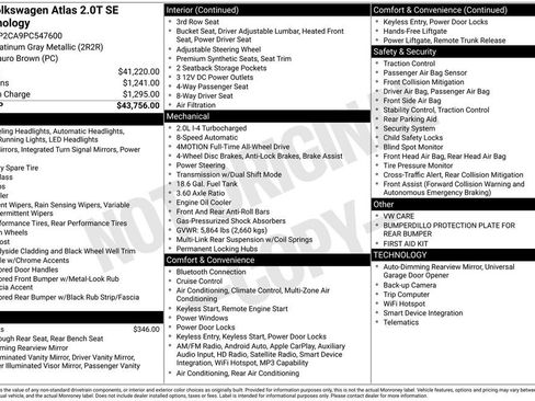 Certified 2023 Volkswagen Atlas SE AWD/4WD image 12