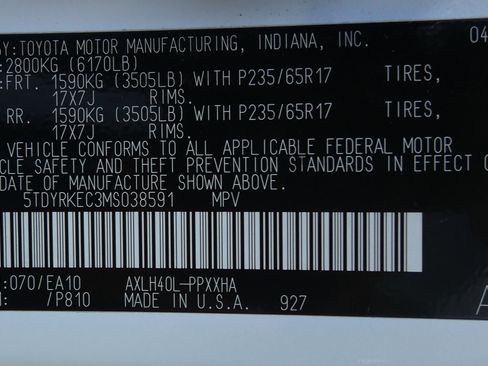 Used 2021 Toyota Sienna XLE image 19