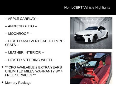Used 2023 Lexus IS 350 F Sport w/ Memory Package AWD/4WD image 27