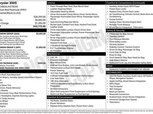 Used 2018 Chrysler 300 S w/ 300S Premium Group image 48