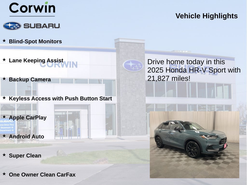 Used 2025 Honda HR-V Sport image 6