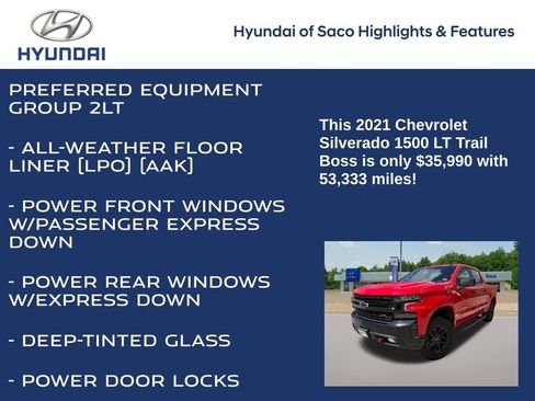 Used 2021 Chevrolet Silverado 1500 LT Trail Boss AWD/4WD image 4