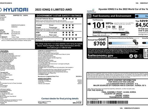 Used 2023 Hyundai Ioniq 5 Limited image 3