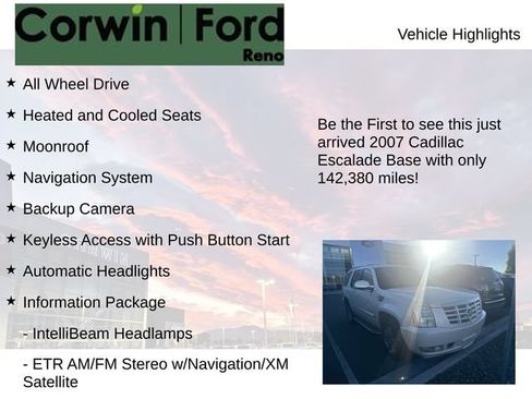 Used 2007 Cadillac Escalade AWD w/ Information Package image 4