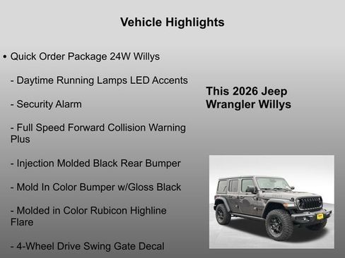 New 2026 Jeep Wrangler Willys image 15