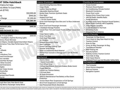 Used 2018 FIAT 500 e w/ Esport Package image 3