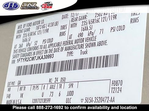 Used 2018 Ford Transit 250 148 Medium Roof image 17