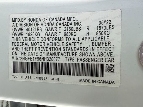 Used 2022 Honda Civic Touring image 25