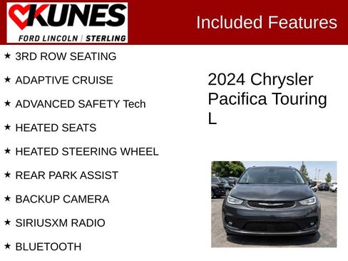 Used 2024 Chrysler Pacifica Touring-L FWD image 2