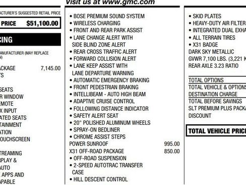 Used 2021 GMC Sierra 1500 SLT w/ SLT Premium Plus Package image 2