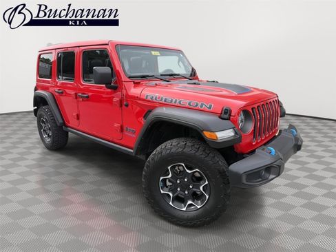 Used 2022 Jeep Wrangler Unlimited Rubicon 4xe w/ Cold Weather Group AWD/4WD image 1