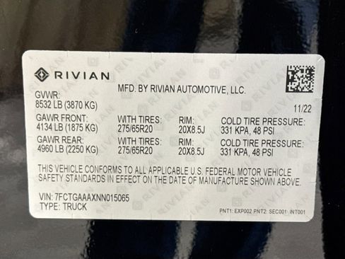 Used 2022 Rivian R1T Adventure image 40