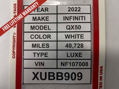 Used 2022 INFINITI QX50 Luxe AWD/4WD image 39