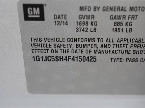 Used 2015 Chevrolet Sonic LT w/ Advanced Safety Package image 31