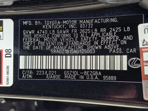 Used 2022 Lexus ES 350 w/ Premium Package image 31