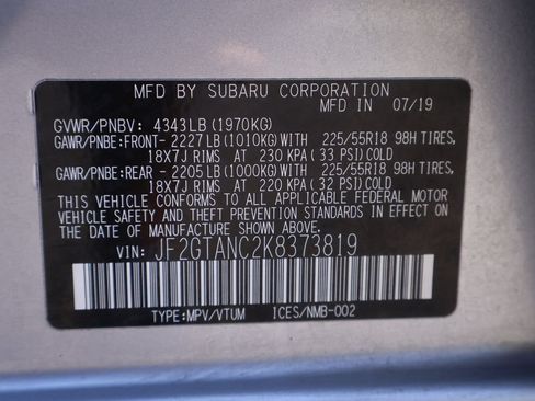 Used 2019 Subaru Crosstrek 2.0i Limited w/ Moonroof Package w/Navigation AWD/4WD image 28
