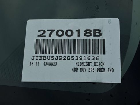 Used 2016 Toyota 4Runner SR5 Premium AWD/4WD image 29