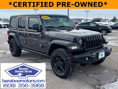 Used 2021 Jeep Wrangler Unlimited Sport image 1