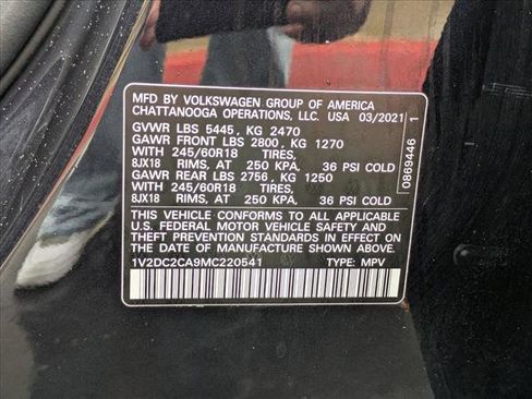 Certified 2021 Volkswagen Atlas Cross Sport SE image 24