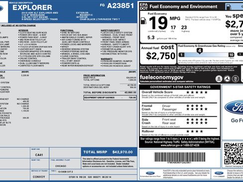 Used 2015 Ford Explorer XLT w/ Equipment Group 202A image 5