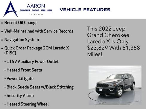 Used 2022 Jeep Grand Cherokee Laredo X image 4