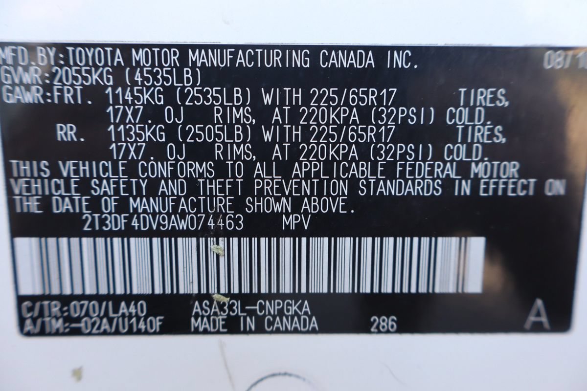 Used 2010 Toyota RAV4 Limited w/ Limited Extra Value Pkg AWD/4WD image 46