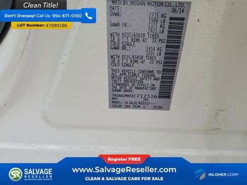 Used 2014 Nissan Pathfinder S image 17