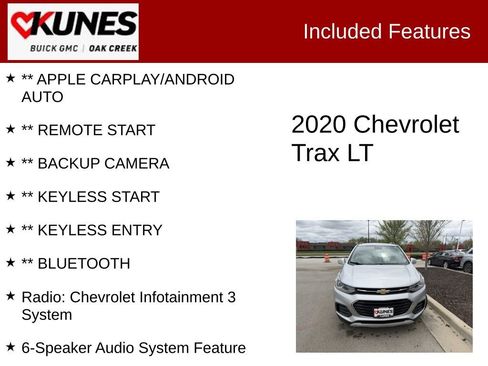 Used 2020 Chevrolet Trax LT w/ LT Convenience Package FWD image 2