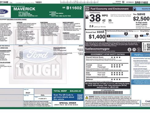 Used 2025 Ford Maverick XLT FWD image 3