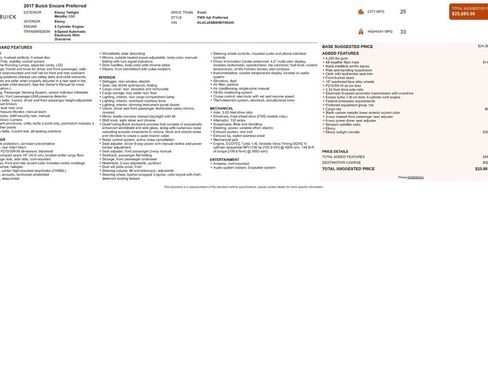 Used 2017 Buick Encore Preferred image 9